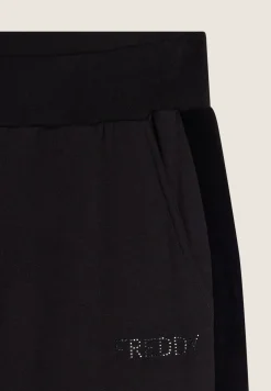 Freddy Pantalone donna in felpa di viscosa con Bande in Velluto-Donna Ginnastica|Pantaloni Sportivi