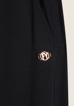 Freddy Pantalone donna in felpa di viscosa con cuciture a blocchi-Donna Pantaloni Sportivi|Tutti I Pantaloni