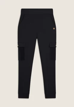 Freddy Pantalone donna in felpa viscosa con tasche cargo in velluto-Donna Pantaloni Cargo|Pantaloni Sportivi