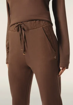 Freddy Pantalone donna in felpa viscosa con inserti a trecce-Donna Pantaloni Sportivi|Tutti I Pantaloni