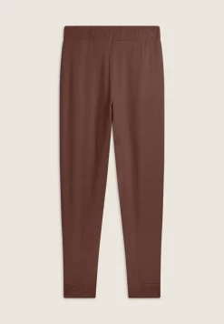 Freddy Pantalone donna in felpa viscosa con inserti a trecce-Donna Pantaloni Sportivi|Tutti I Pantaloni