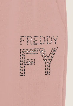 Freddy Pantalone Donna in Felpa Viscosa con Logo FY in Strass-Donna Ginnastica|Pantaloni Sportivi