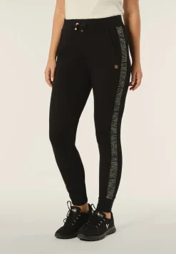 Freddy Pantalone donna in felpa viscosa con inserti jacquard knit-Donna Pantaloni Sportivi|Tutti I Pantaloni