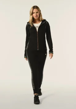 Freddy Pantalone donna in felpa viscosa con inserti jacquard knit-Donna Pantaloni Sportivi|Tutti I Pantaloni
