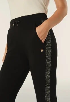 Freddy Pantalone donna in felpa viscosa con inserti jacquard knit-Donna Pantaloni Sportivi|Tutti I Pantaloni