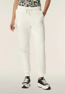 Freddy Pantalone donna in felpa con vita e fondo in costina-Donna Ginnastica|Pantaloni Sportivi