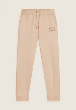 Freddy Pantalone donna in felpa con vita e fondo in costina-Donna Ginnastica|Pantaloni Sportivi