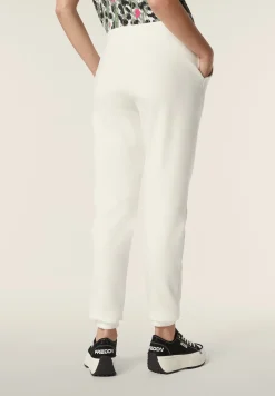 Freddy Pantalone donna in felpa con vita e fondo in costina-Donna Ginnastica|Pantaloni Sportivi
