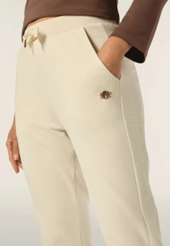 Freddy Pantalone donna in punto milano con inserto cannetè-Donna Pantaloni Sportivi|Tutti I Pantaloni