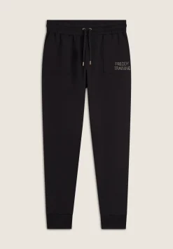Freddy Pantalone donna slim fit con tasche applicate e maxi polsini-Donna Ginnastica|Pantaloni Sportivi