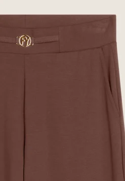 Freddy Pantalone donna wide leg in felpa di viscosa-Donna Pantaloni Sportivi|Tutti I Pantaloni