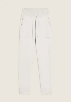 Freddy Pantalone in maglia tricot rasata con polsini e vita a coste-Donna Pantaloni Sportivi|Tutti I Pantaloni