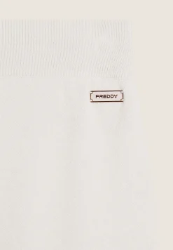 Freddy Pantalone in maglia tricot rasata con polsini e vita a coste-Donna Pantaloni Sportivi|Tutti I Pantaloni