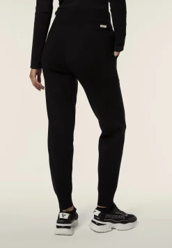 Freddy Pantalone in maglia tricot rasata con polsini e vita a coste-Donna Pantaloni Sportivi|Tutti I Pantaloni