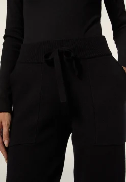 Freddy Pantalone in maglia tricot rasata con polsini e vita a coste-Donna Pantaloni Sportivi|Tutti I Pantaloni