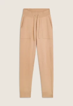Freddy Pantalone in maglia tricot rasata con polsini e vita a coste-Donna Pantaloni Sportivi|Tutti I Pantaloni