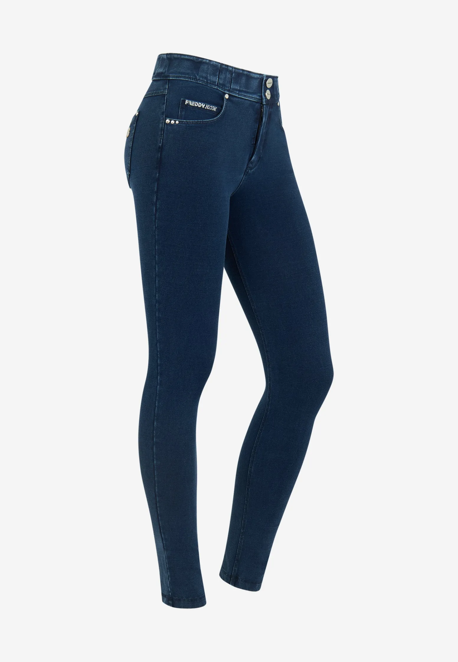 Freddy Pantalone jeggings skinny vita media in jersey denim-Donna Jeans E Pantaloni|Tutti I Pantaloni