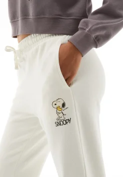 Freddy Pantalone jogger donna in felpa con piccola stampa Snoopy-Donna Pantaloni Sportivi|Tutti I Pantaloni