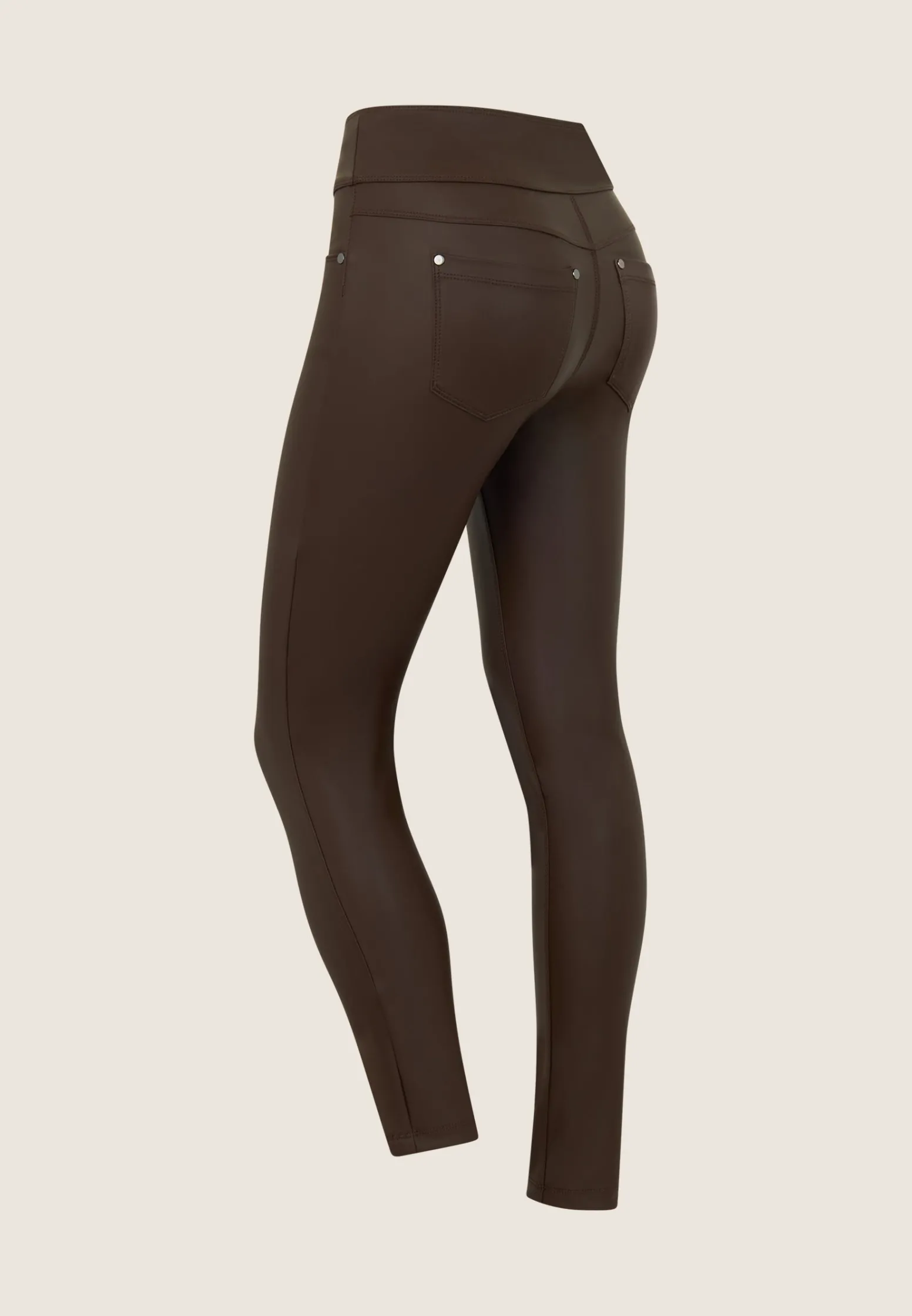 Freddy Pantalone skinny vita media senza bottoni in similpelle-Donna Jeans E Pantaloni|Tutti I Pantaloni