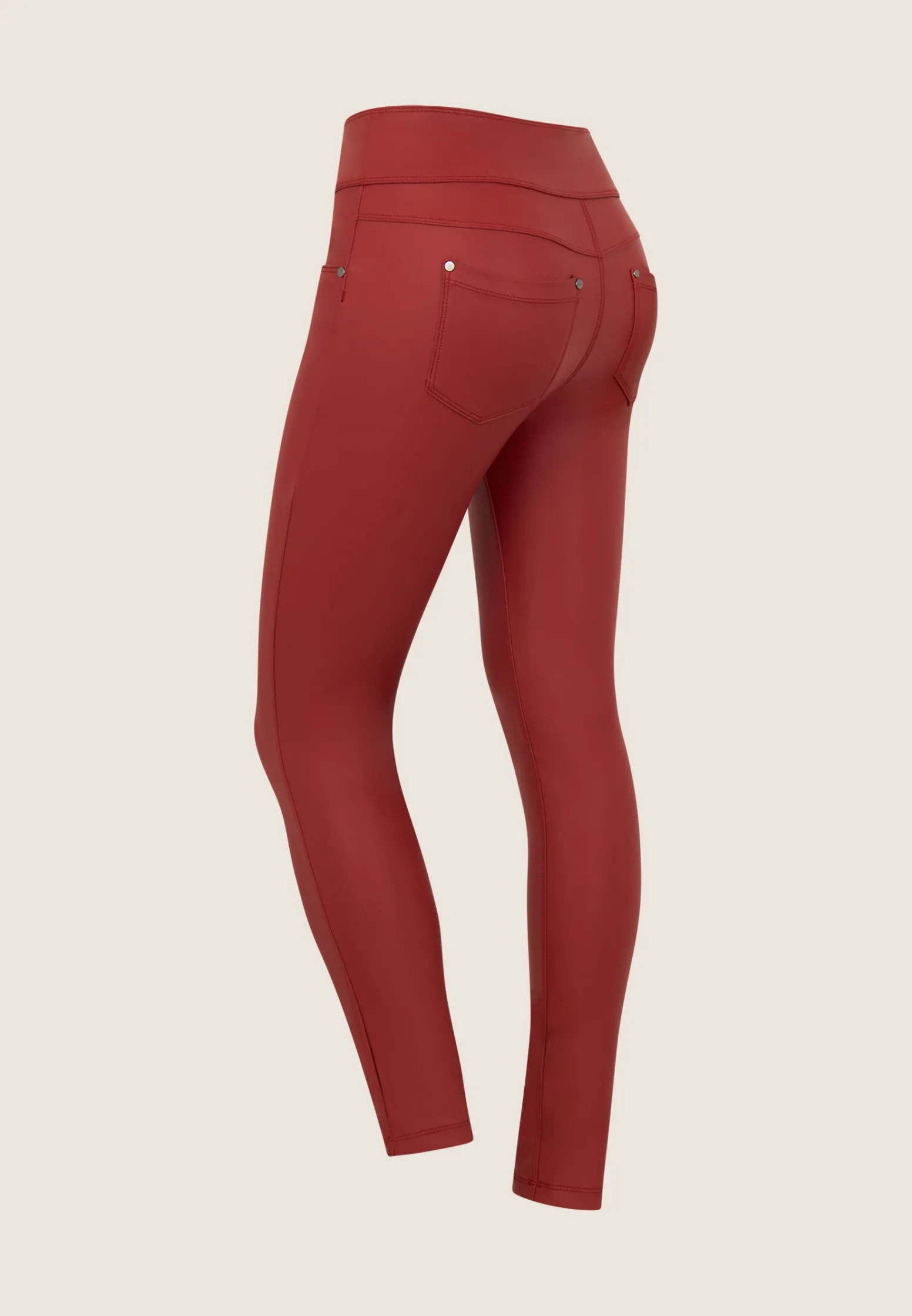 Freddy Pantalone skinny vita media senza bottoni in similpelle-Donna Jeans E Pantaloni|Tutti I Pantaloni