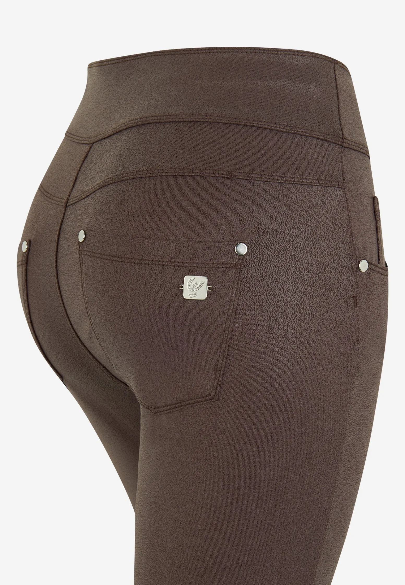 Freddy Pantalone skinny vita media senza bottoni in similpelle-Donna Jeans E Pantaloni|Tutti I Pantaloni