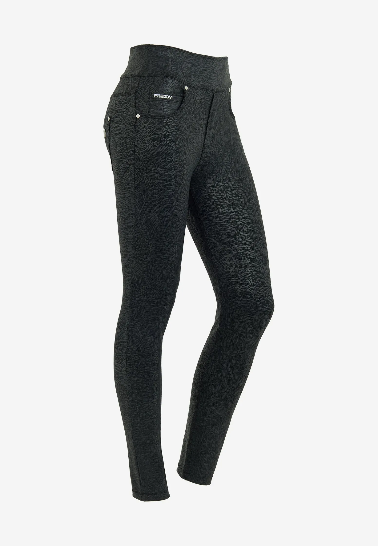 Freddy Pantalone skinny vita media senza bottoni in similpelle-Donna Jeans E Pantaloni|Tutti I Pantaloni