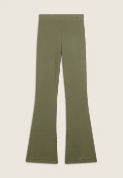 Freddy Pantalone slim vita alta in felpa di viscosa fondo a zampa-Donna Pantaloni Sportivi|Tutti I Pantaloni