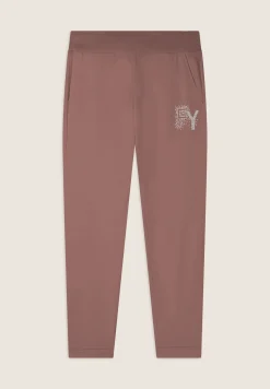 Freddy Pantaloni 7/8 con Risvolto e Strass-Donna Pantaloni Sportivi