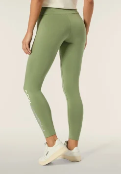 Freddy Pantaloni 7/8 donna Vita Alta con logo maculato sul fondo-Donna Fitness|Pantaloni Sportivi