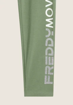 Freddy Pantaloni 7/8 donna Vita Alta con logo maculato sul fondo-Donna Fitness|Pantaloni Sportivi