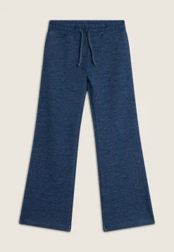 Freddy Pantaloni Bambina in Cotone Mélange con Gamba Ampia- Pantaloni Sportivi