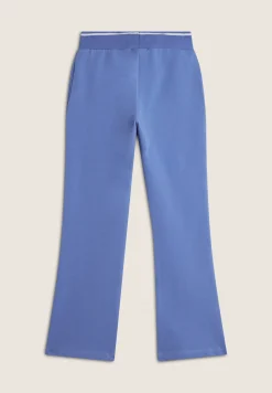 Freddy Pantaloni Bambina in Cotone con Fondo Svasato- Pantaloni Sportivi
