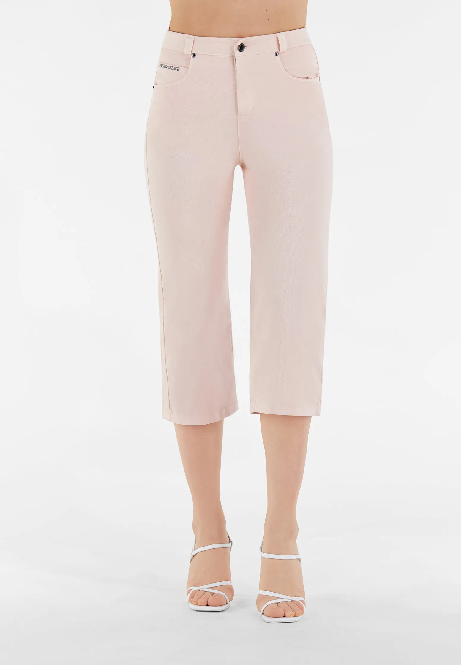 Freddy Pantaloni capri BLACK gamba ampia tessuto colorato-Donna Jeans E Pantaloni|Tutti I Pantaloni