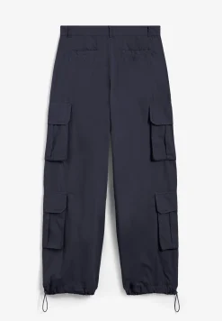 Freddy Pantaloni cargo baggy fit in popeline con quattro tasconi-Donna Pantaloni Cargo|Pantaloni Sportivi