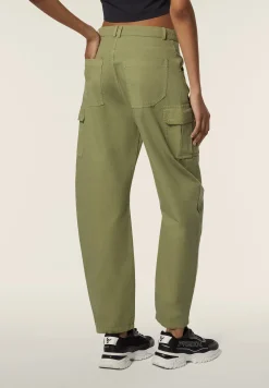 Freddy Pantaloni Cargo carrot fit in canvas-Donna Pantaloni Cargo|Pantaloni Sportivi