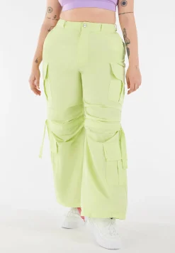 Freddy Pantaloni cargo con doppie tasche e coulisse intermedia-Donna Pantaloni Cargo|Pantaloni Sportivi