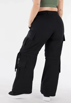 Freddy Pantaloni cargo con doppie tasche e coulisse intermedia-Donna Pantaloni Cargo|Pantaloni Sportivi