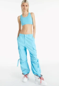 Freddy Pantaloni cargo con doppie tasche e coulisse intermedia-Donna Pantaloni Cargo|Pantaloni Sportivi