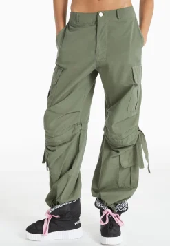 Freddy Pantaloni cargo con doppie tasche e coulisse intermedia-Donna Pantaloni Cargo|Pantaloni Sportivi