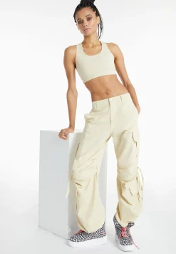 Freddy Pantaloni cargo con doppie tasche e coulisse intermedia-Donna Pantaloni Cargo|Pantaloni Sportivi
