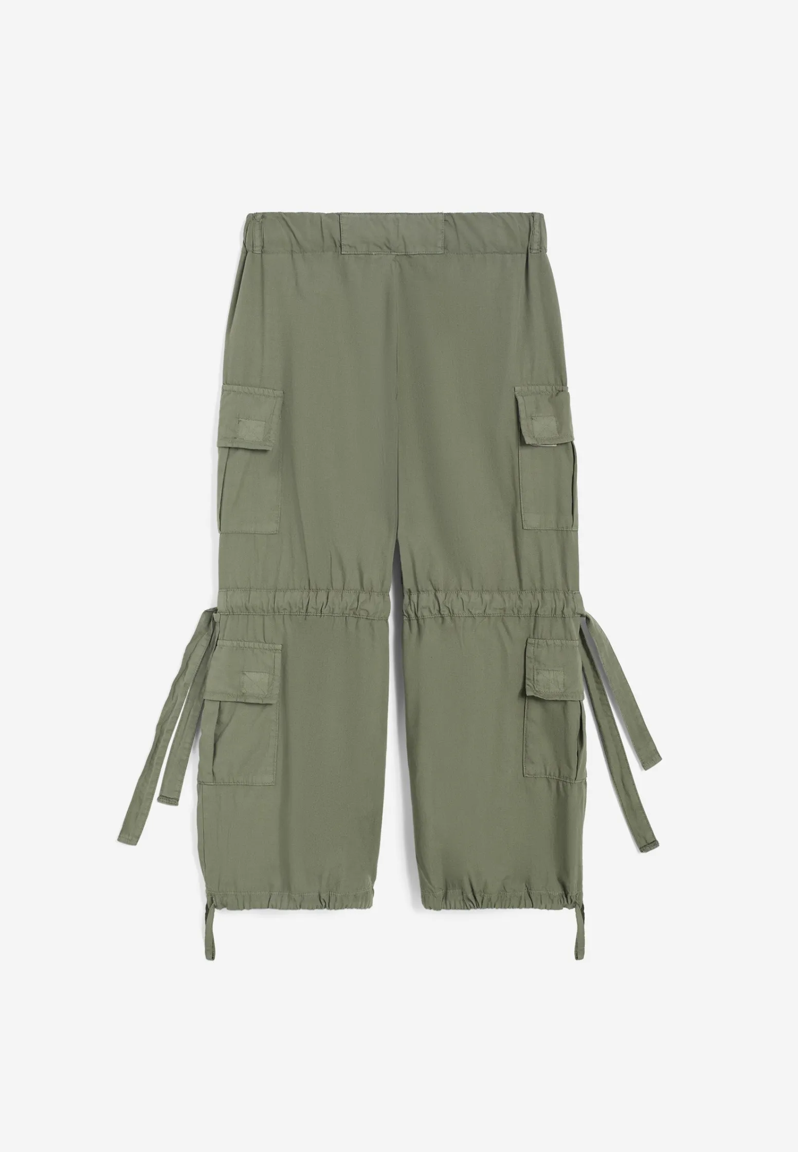 Freddy Pantaloni cargo da bambina in cotone tinto capo- Pantaloni Sportivi