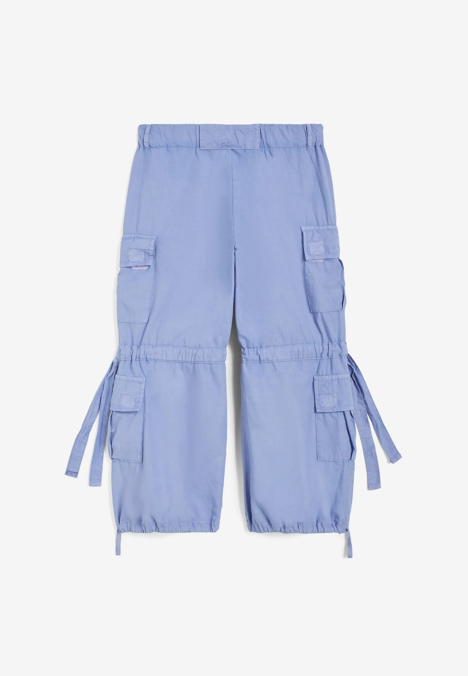 Freddy Pantaloni cargo da bambina in cotone tinto capo- Pantaloni Sportivi