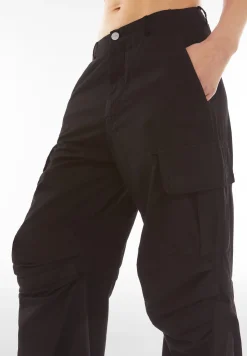 Freddy Pantaloni cargo da donna in tessuto popeline tinto capo-Donna Pantaloni Cargo|Tutti I Pantaloni
