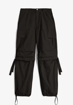 Freddy Pantaloni cargo da donna in tessuto popeline tinto capo-Donna Pantaloni Cargo|Tutti I Pantaloni