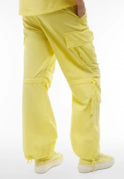Freddy Pantaloni cargo da donna in tessuto popeline tinto capo-Donna Pantaloni Cargo|Tutti I Pantaloni