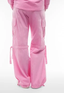 Freddy Pantaloni cargo da donna in tessuto popeline tinto capo-Donna Pantaloni Cargo|Tutti I Pantaloni