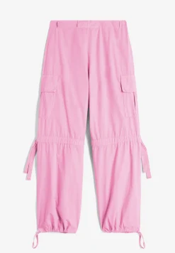 Freddy Pantaloni cargo da donna in tessuto popeline tinto capo-Donna Pantaloni Cargo|Tutti I Pantaloni