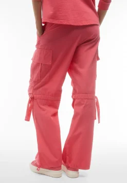Freddy Pantaloni cargo da donna in tessuto popeline tinto capo-Donna Pantaloni Cargo|Tutti I Pantaloni