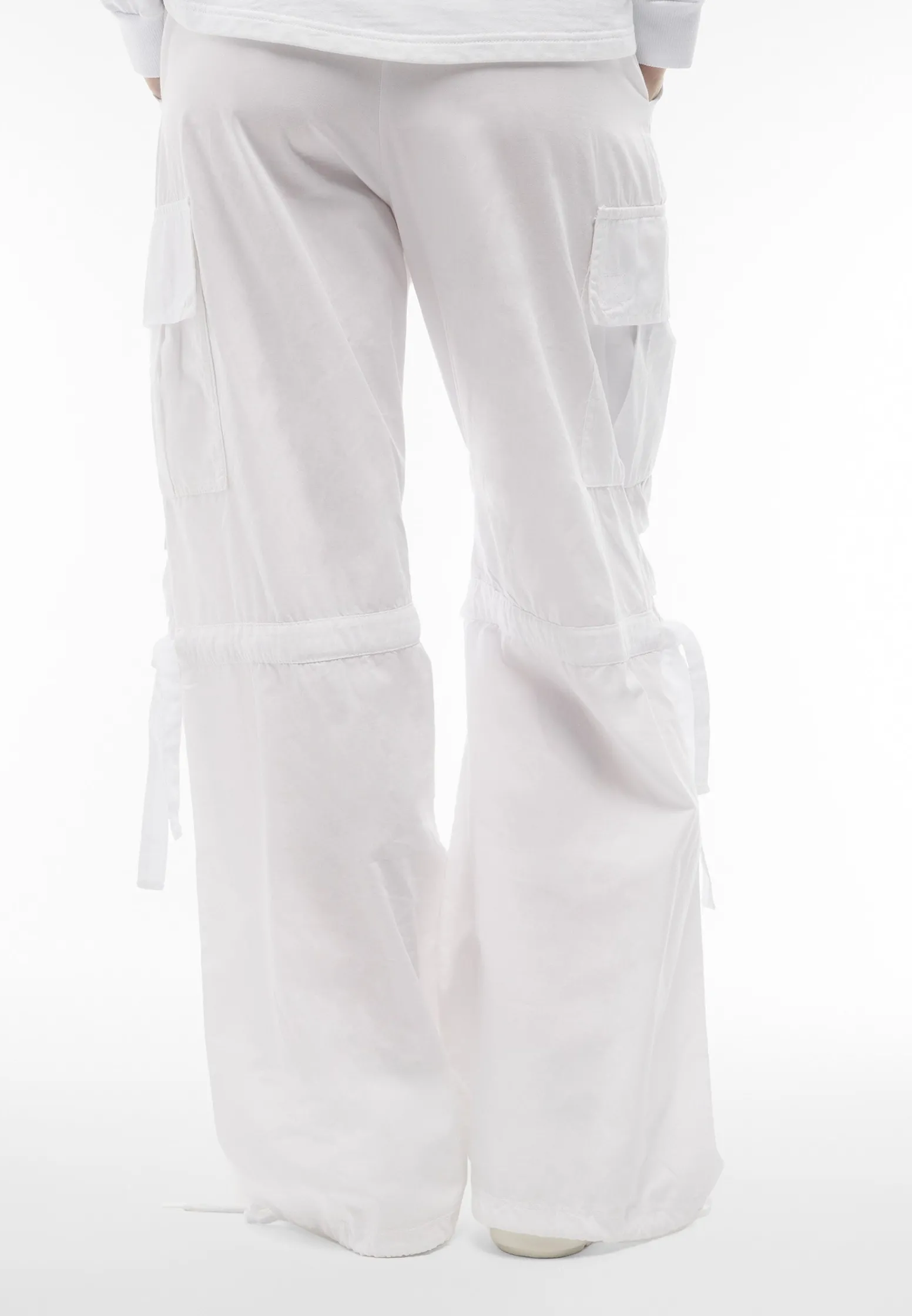 Freddy Pantaloni cargo da donna in tessuto popeline tinto capo-Donna Pantaloni Cargo|Tutti I Pantaloni