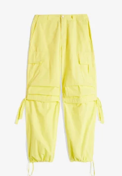 Freddy Pantaloni cargo da donna in tessuto popeline tinto capo-Donna Pantaloni Cargo|Tutti I Pantaloni